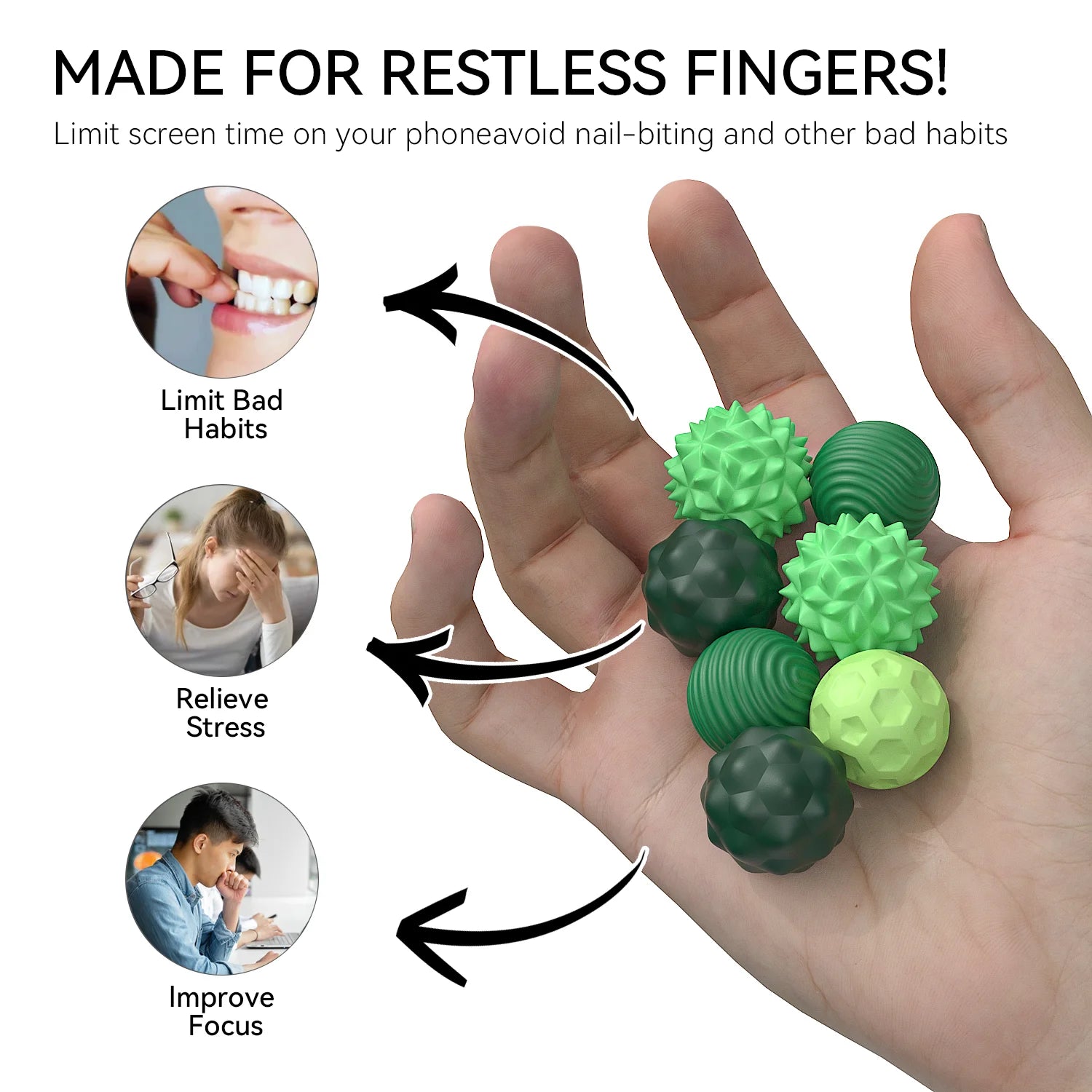 Bolas Magnéticas Fidget – Brinquedo Sensorial para Alívio de Estresse e Ansiedade em Crianças e Adultos