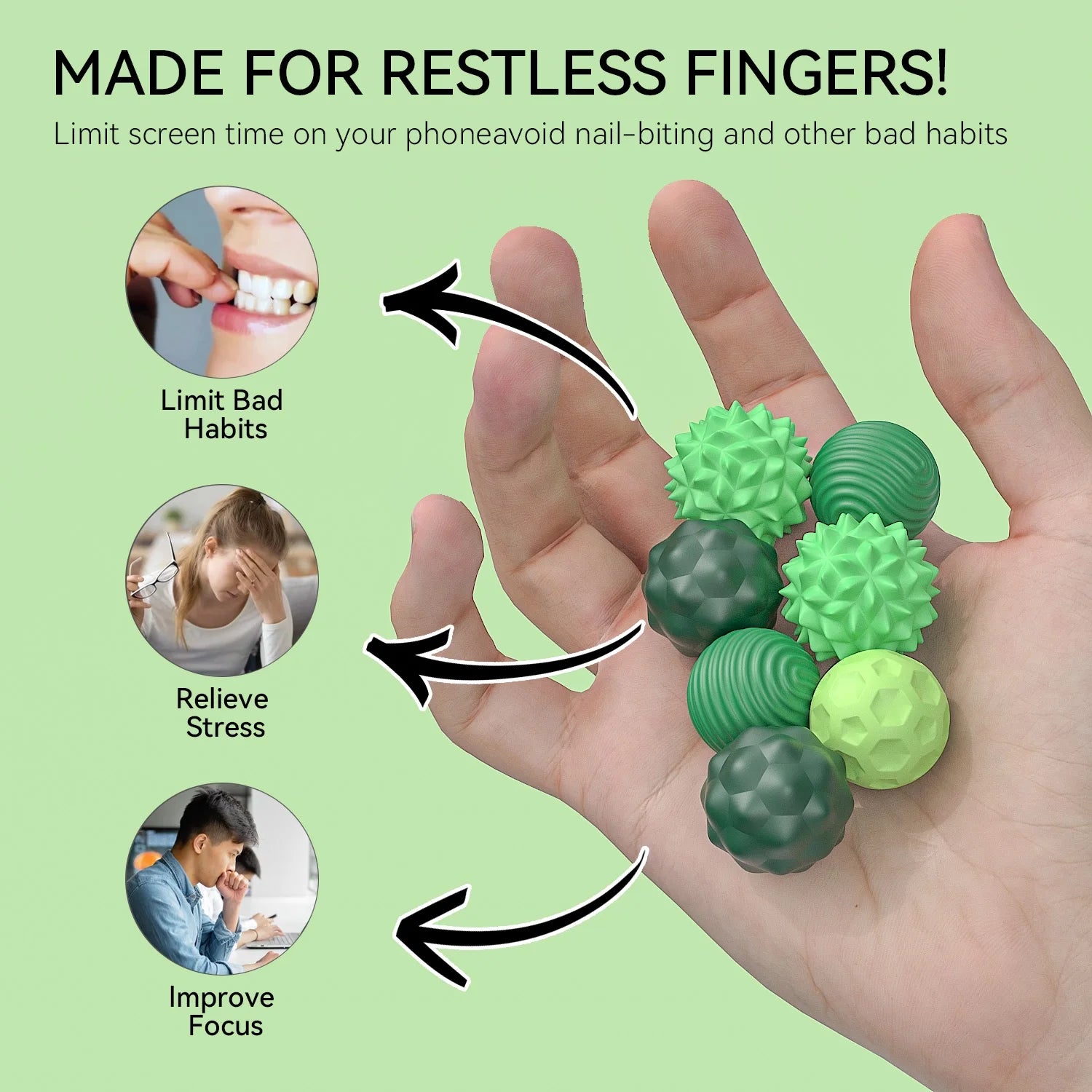 Bolas Magnéticas Fidget – Brinquedo Sensorial para Alívio de Estresse e Ansiedade em Crianças e Adultos