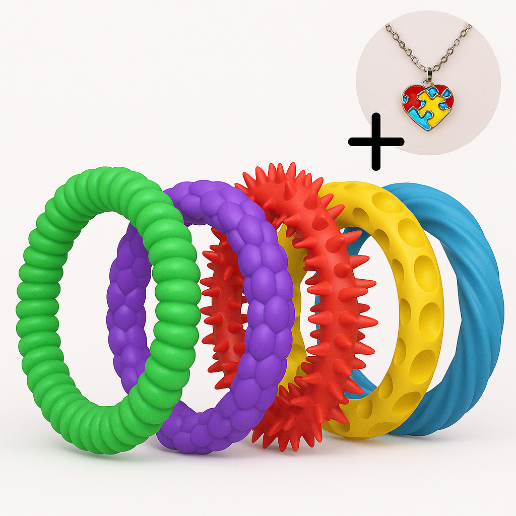 Pulseiras Antiestresse Sensorial (Autismo/TDAH)