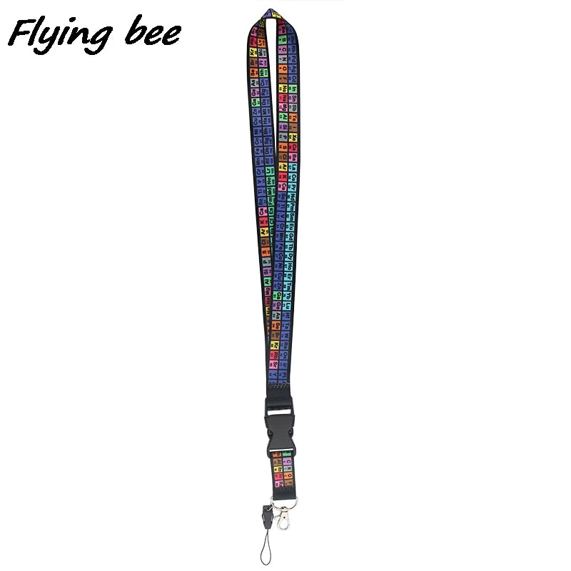 Lanyard Tabela Periódica – Porta-Crachá, Cartões e Celular | Acessório Estudantil
