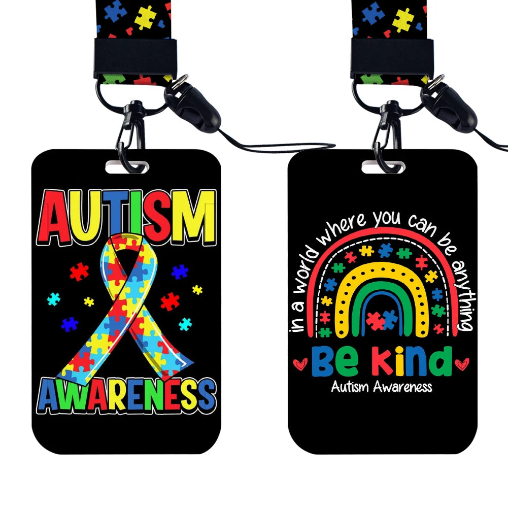 Lanyard Autismo – Porta-Crachá e Cartões de Crédito | Personalizado, Ideal para Chaves e Identificação