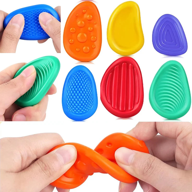 Pedras Sensorial de Silicone – Kit Antiestresse para Autistas | Crianças e Adultos